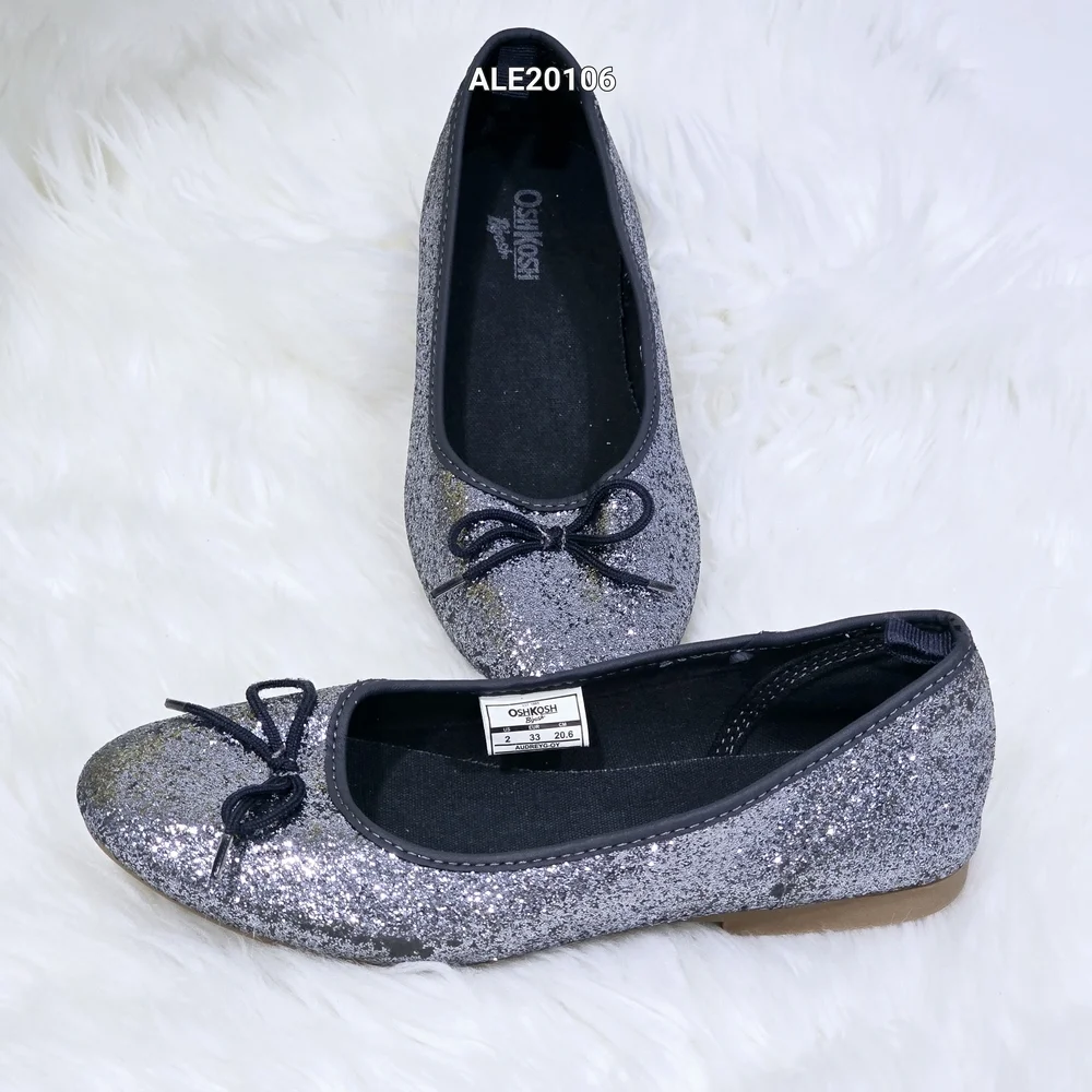 OshKosh B'gosh Girls Sparkling Blue Flats Sz.2